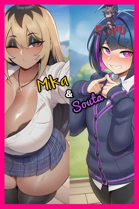 Mika & Souta - Cocky Gyaru vs Shy Femboy